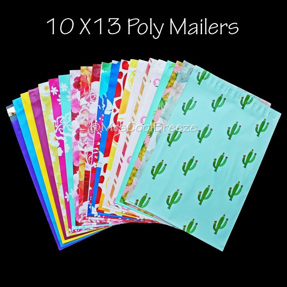 100 ~ 10X13 Mix of all Poly Mailers